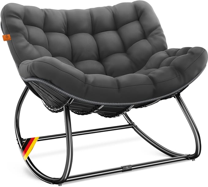 KESSER® Schommelstoel voor binnen en Buiten - Relaxfauteuil Weerbestendig