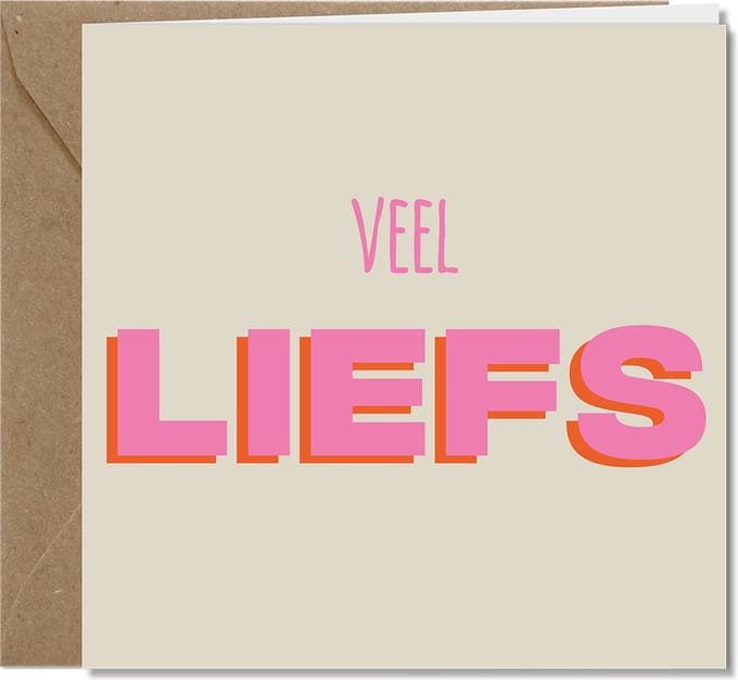 Tallies Cards - Heel veel Liefs - Happy Colors wenskaarten