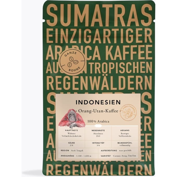 Speicherstadt Orang Utan Koffie 250g
