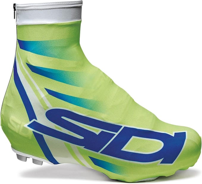Sidi Copriscarpe Chrono Printed (35) - Fietsoverschoenen - Fluo Groen- Maat M = 39/42