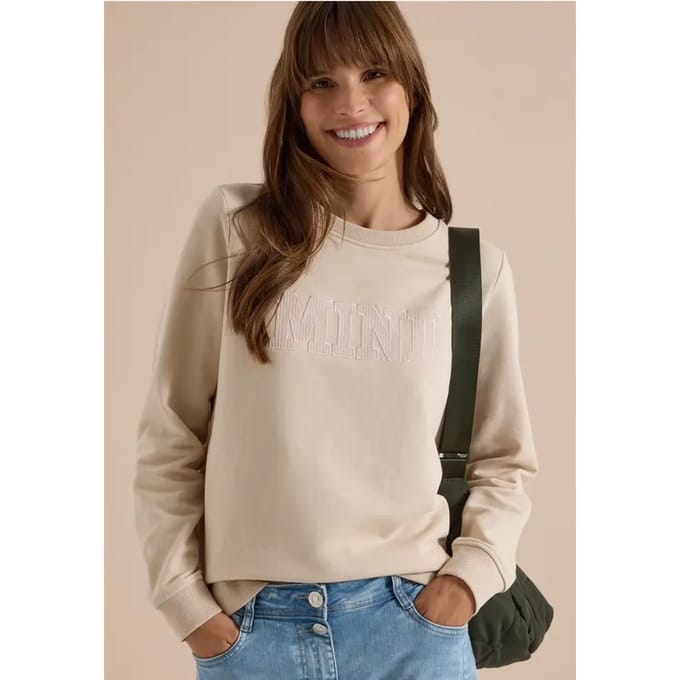 Sweatshirt met ronde hals en Artwork