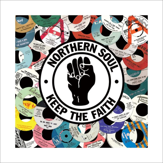 Northern Soul Labels Art Print 40x40cm | Poster