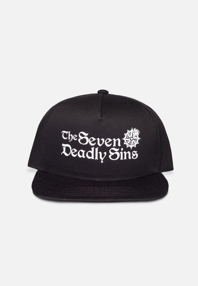 The Seven Deadly Sins Snapback Pet Logo Zwart