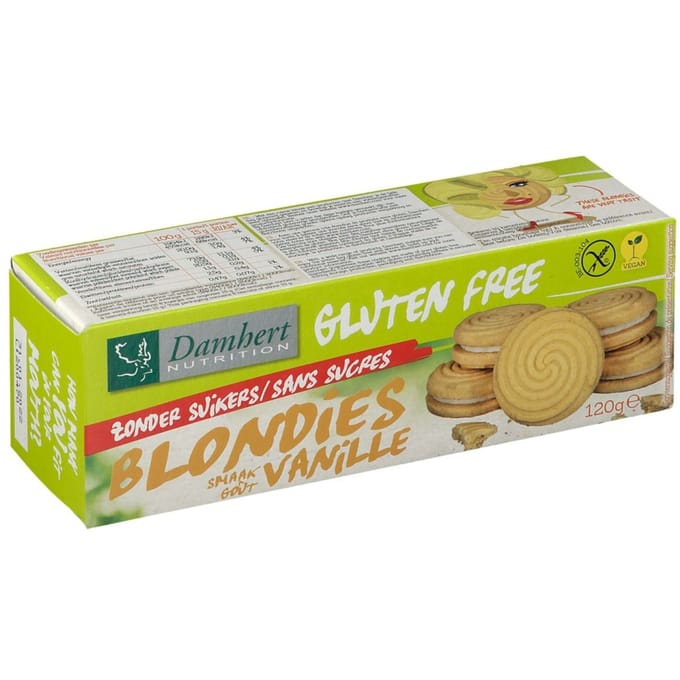 Damhert Gluten Free Blondies Zonder Suikers 120 Snack