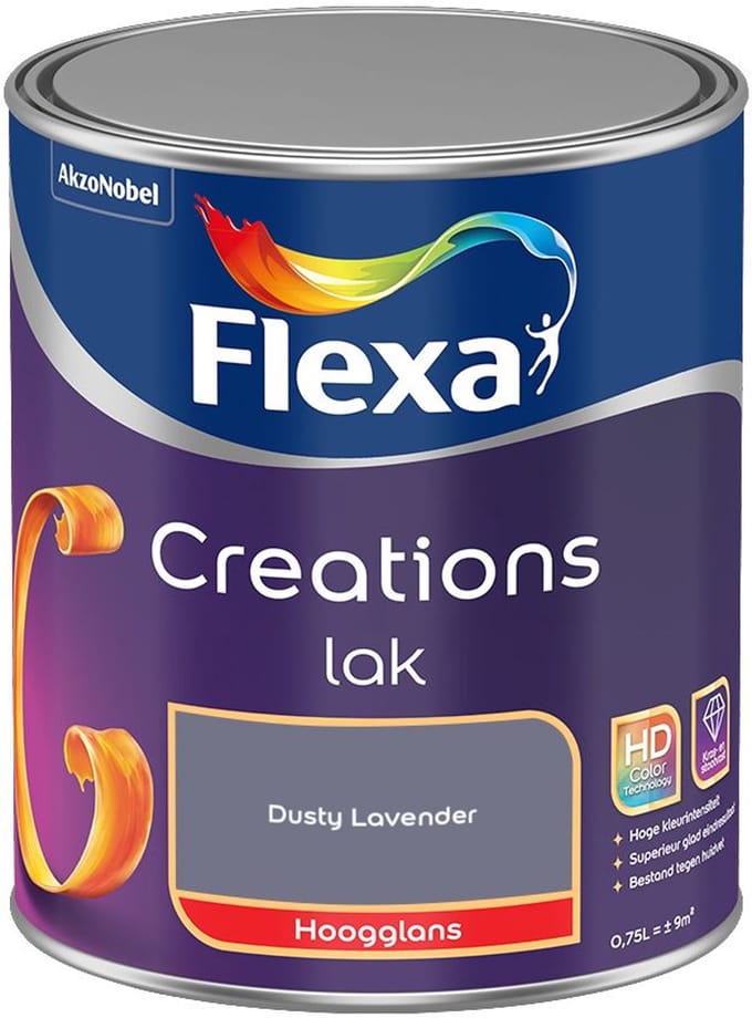 Flexa - Creations Lak Hoogglans - Dusty Lavender - Mengverf - 750 Ml