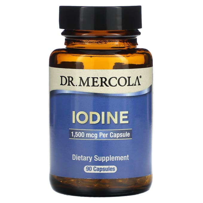 Dr. Mercola, Jodium, 1.500 mcg, 90 Capsules