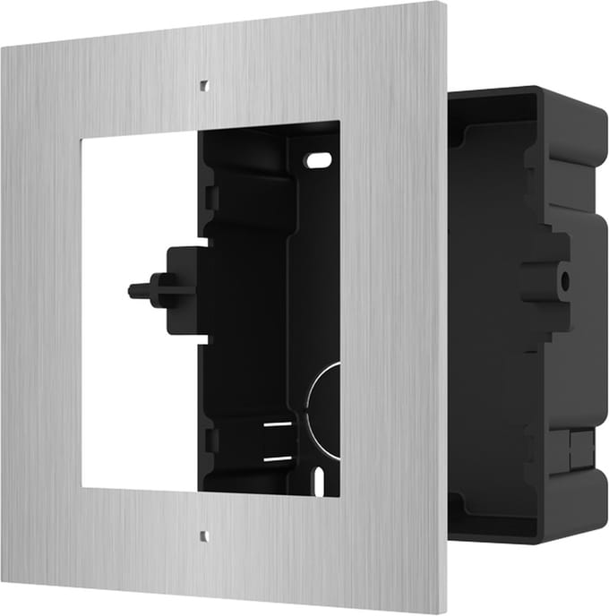 Hikvision DS-KD-ACF1/S IP video intercom buiten station enkelvoudige inbouw behuizing RVS