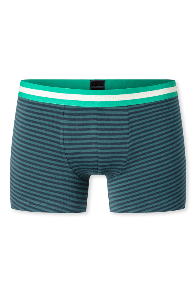 Shorts, set van 3, met streepjes, donkerblauw/groen - 95/5 140