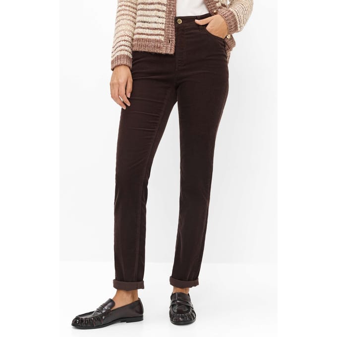 Brax Dames Jeans  Style MARY BRUNETTE, donkerbruin, maat 42