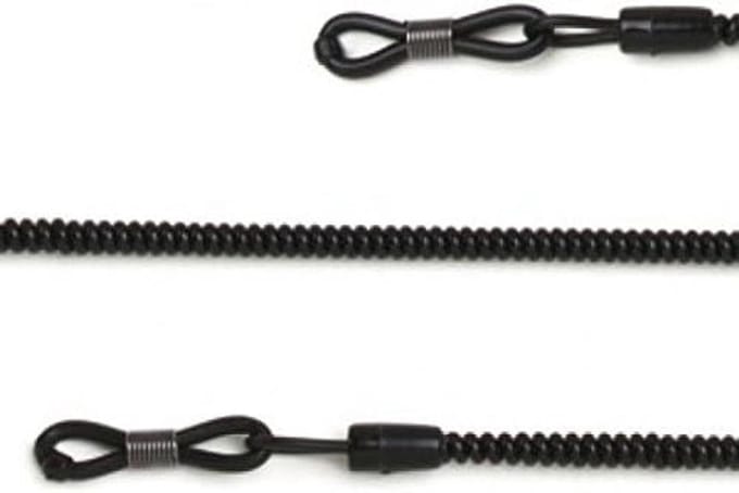 Flexibele Zwarte Elastische Spiraalkabel voor Brillen en Zonnebrillen | 15 cm