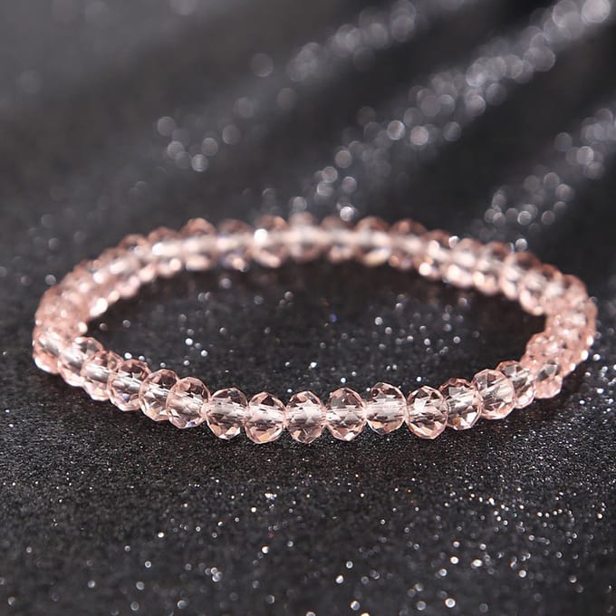 Sorprese armband - Vienna - pink - armband dames - elastisch - cadeau - Model S - Cadeau
