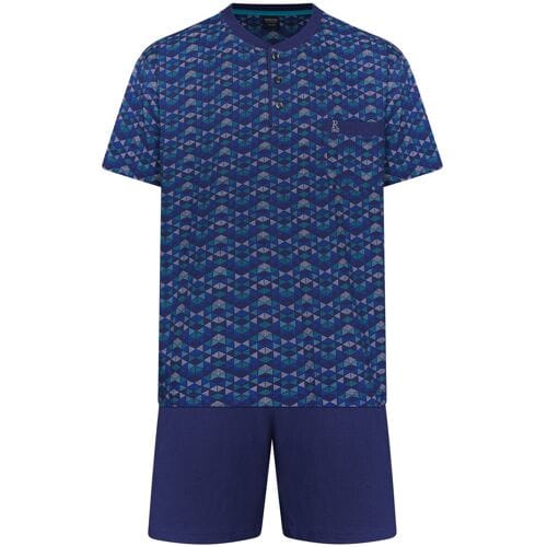 Robson - Shortama - Katoen - Blauw - Maat 48