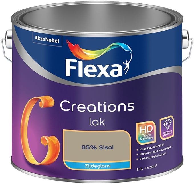 Flexa - Creations Lak Zijdeglans - 85% Sisal - Mengverf - 2,5 L