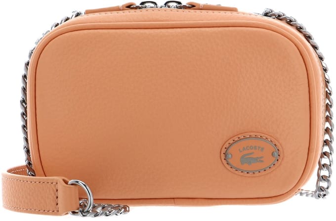 LACOSTE Schoudertas Origin Croc Square Crossover Bag Recifal Abrikoos
