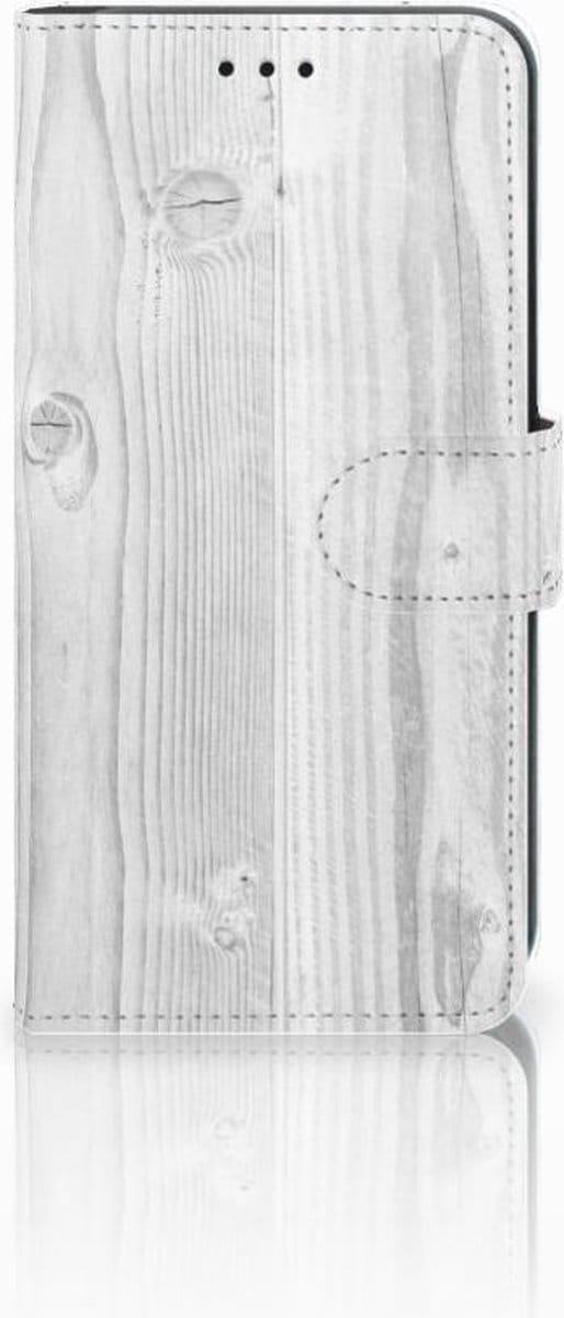 Xiaomi Mi A2 Lite Book Style Case White Wood
