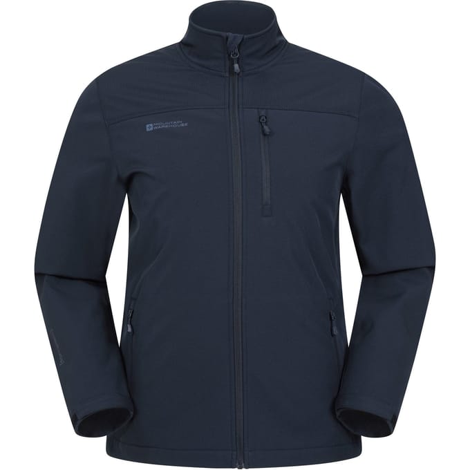 Mountain Warehouse Heren Grasmere Soft Shell Jas (Donkerblauw)