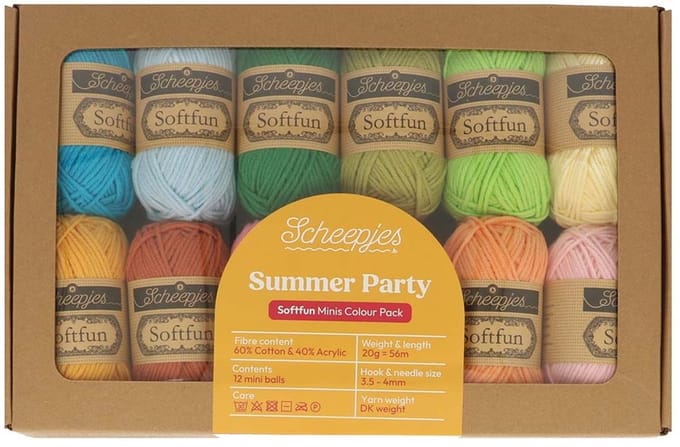 Scheepjes Softfun colour pack 12x20g Summer Party