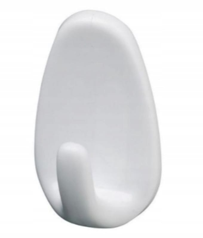 Bisk - Keukenhaken - Zelfklevend - 3 Stuks - Wit