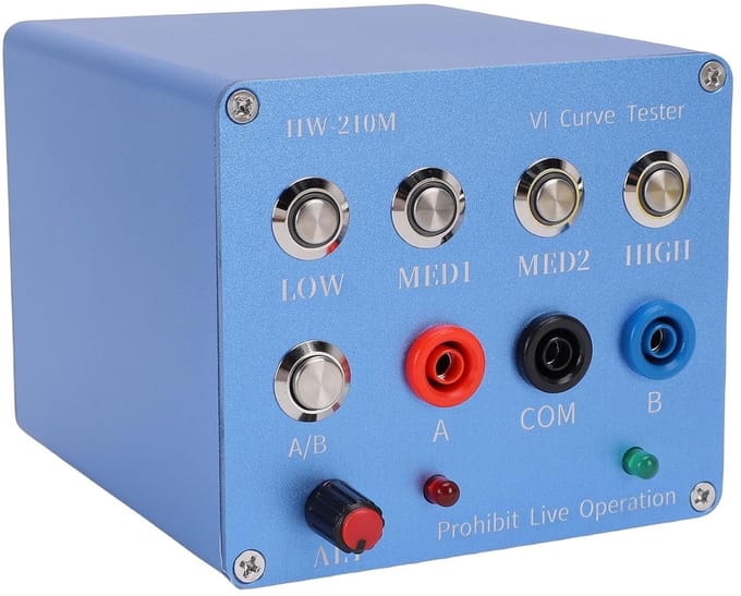 VI Curve Tester - Dubbelkanaals Tester - Circuit Analyse - ASA Testmethode - 17x13x11 cm