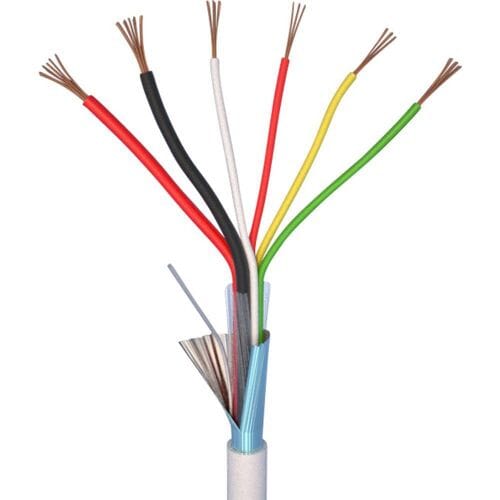 ELAN 70I142 Alarmkabel LiYY 4 x 0.22 mm² + 2 x 0.5 mm² Wit 20 m