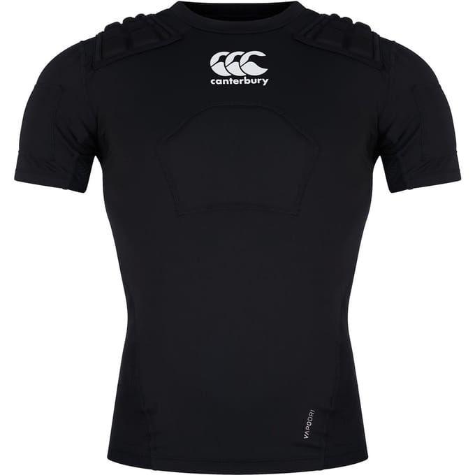 Canterbury Jongens Pro Rugby Beschermingsvest (Zwart/Wit)