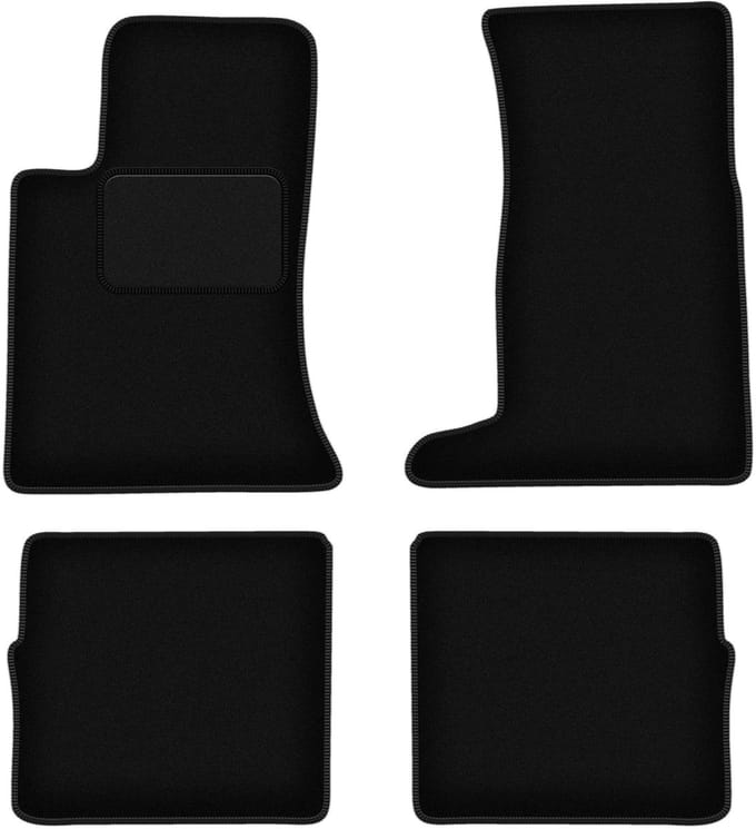 Zwarte velours vloermatten voor: Cadilac SRX 0 (2004-2010)