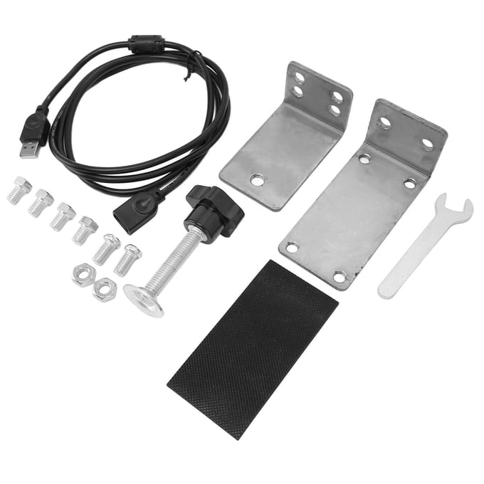 Support de montage de frein à main USB 64 bits pour PC Système Windows Remplacement pour Logitech G27 G25 G29 T500 T300 gray