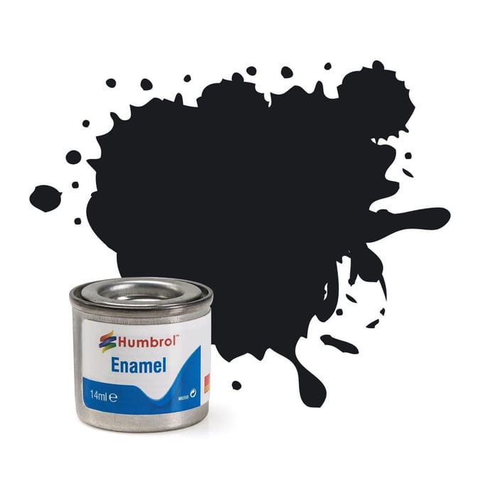 Humbrol Emailleverf Glans - 14 ml - No. 21 Black