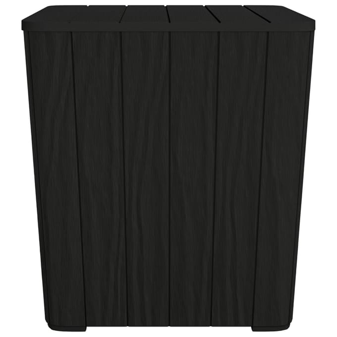 vidaXL - Tuintafel - met - afneembaar - deksel - polypropeen - zwart