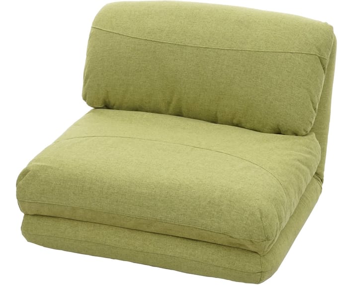 Fauteuilbed MCW-E68, slaapbank functionele fauteuil inklapbare fauteuil, stof/textiel ~ groen