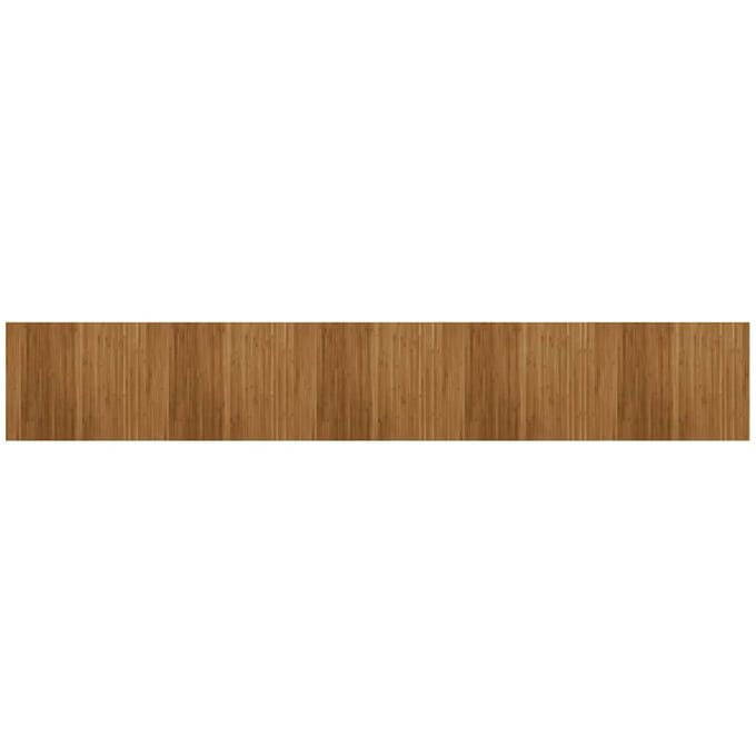 vidaXL - Vloerkleed - rechthoekig - 80x500 - cm - bamboe - bruin