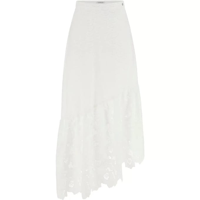 Vrouwelijke wijde midi rok met oogjes Guess Sharon
