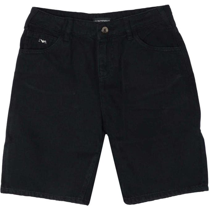 Emporio Armani Denim shorts voor kinderen (Marine)