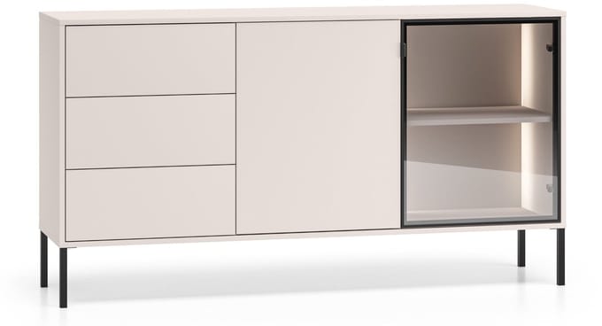 Selsey Barnee – Dressoir 2-deurs, 2 lades, Kasjmier, 160 cm