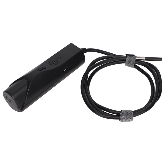 Endoscope sans fil double objectif HD 1080P IP67 étanche WiFi Borescope avec 6 LED pour Air 1m / 3.3ft black