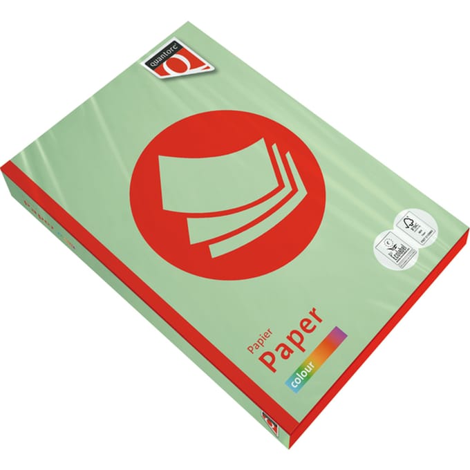 Kopieerpapier Quantore Colour A3 80gr appelgroen 500 vel