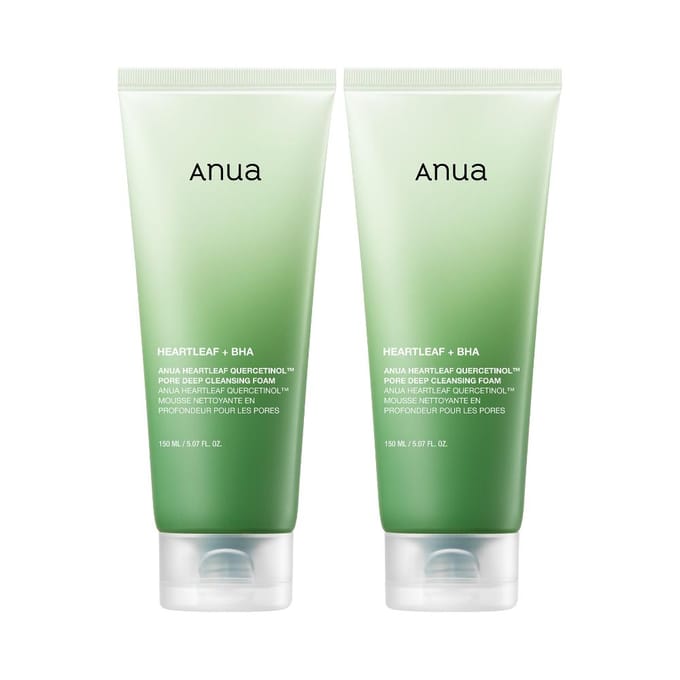 Anua Heartleaf Quercetinol Pore Deep Cleansing Foam 150ml (1 pakje)