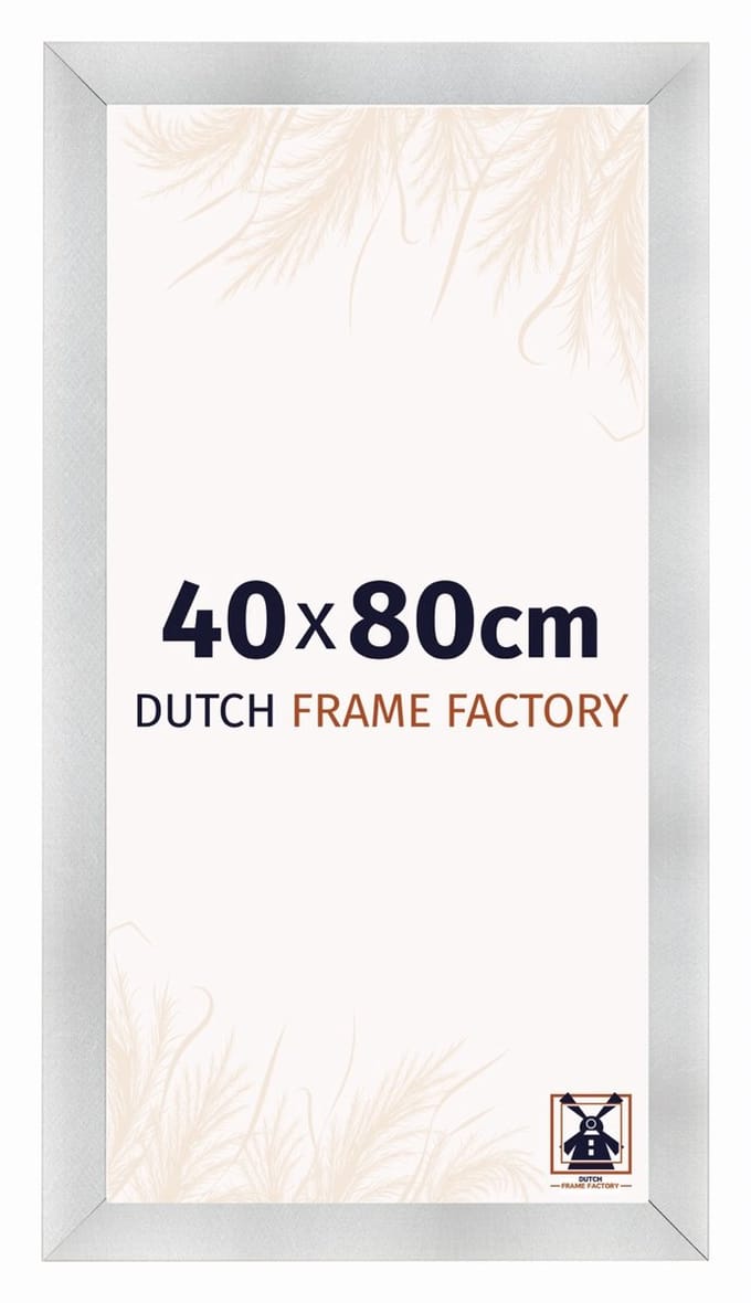 Fotolijst 40x80 cm - MDF - Aluminium Geborsteld - Praag