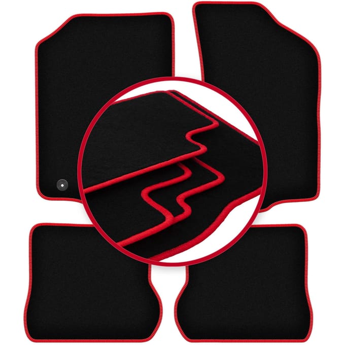 CARLUX-RED automatten voor: Volkswagen Scirocco II coupé (1981-1992)