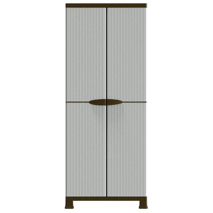 vidaXL - Opbergkast - 68x39x171,5 - cm - rattan - ontwerp
