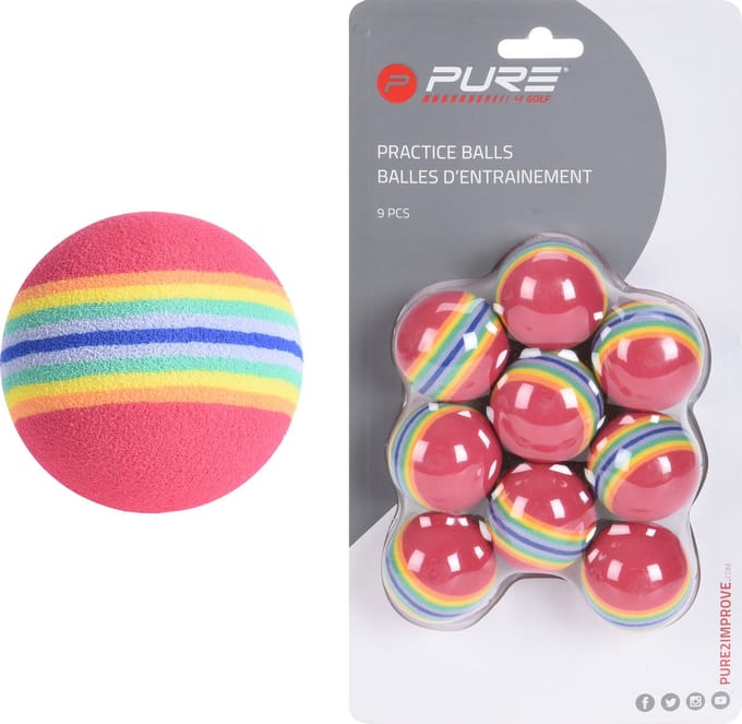 Alignment Foam Golfballen - Multicolor - Set van 9