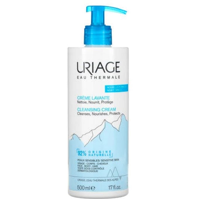 Uriage thermal water cleansing cream creamy cleansing gel 500ml