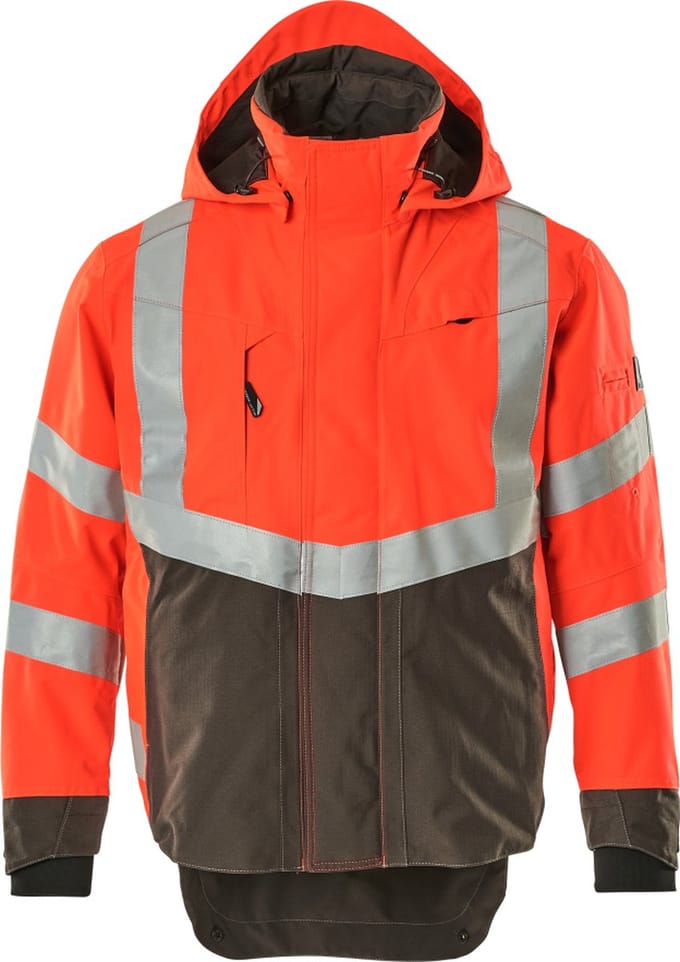Mascot Safe Supreme Shell jas 15501-231 - hi-vis rood/donkerantraciet - M