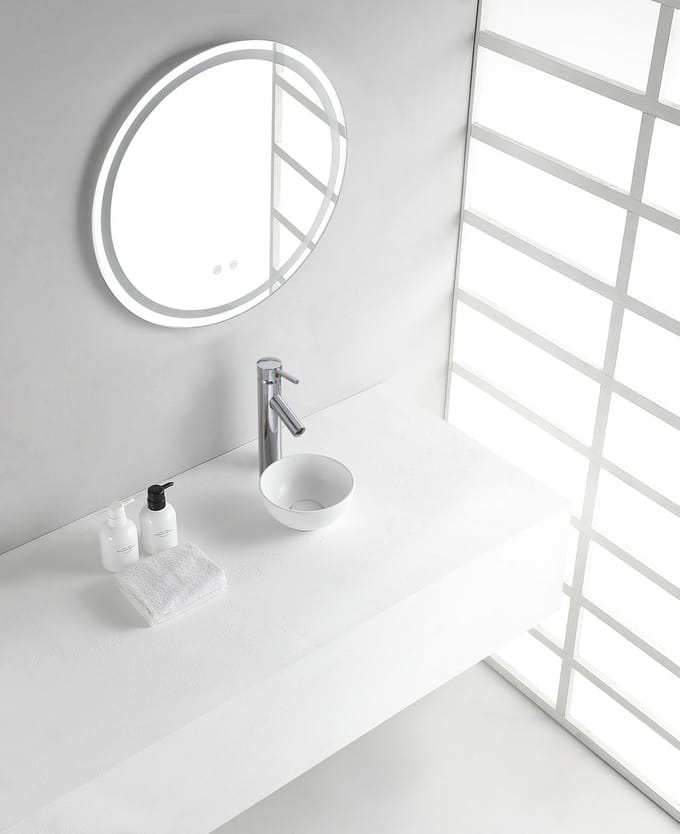 Wiesbaden Consilio Waskom Rond 20 x 20 x 9 cm - Keramiek Mat Wit