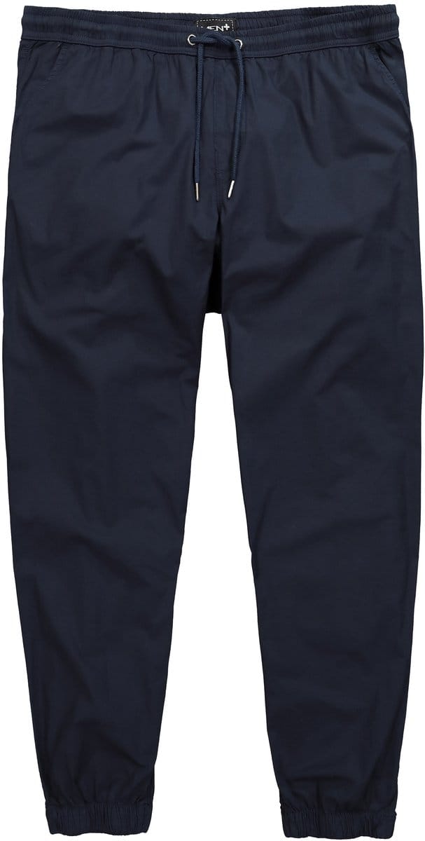 Men Plus - Heren - Instapbroek met tailleband FLEXLASTIC® Relaxed Fit - Navy blauw - Maat XL