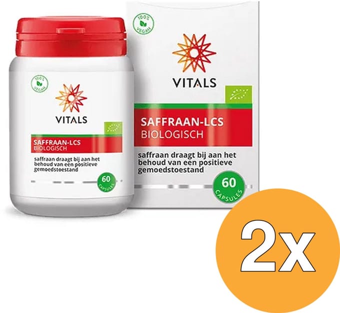 2x Vitals Saffraan-Lcs Bio (60 capsules)