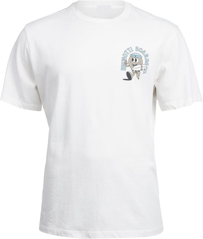 Brunotti - Evanon - T-Shirt Snow - 100% Katoen 240 gsm - Regular Fit - M