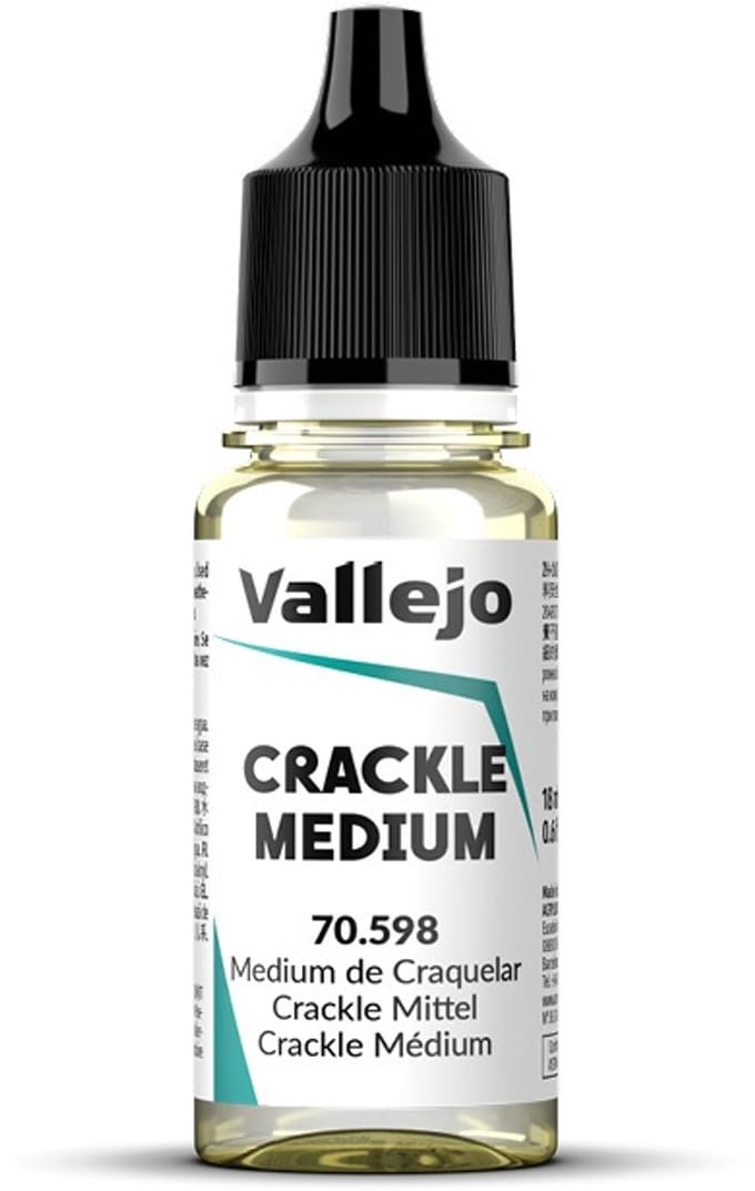 Vallejo Hobbyverf - 70598 Crackel Medium Verf flesje - 17 ml