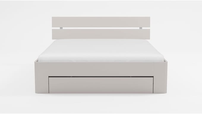 B Bright Bed Fresh 500 met hoofdbord en 3 opbergladen - 180 x 200 cm - wit