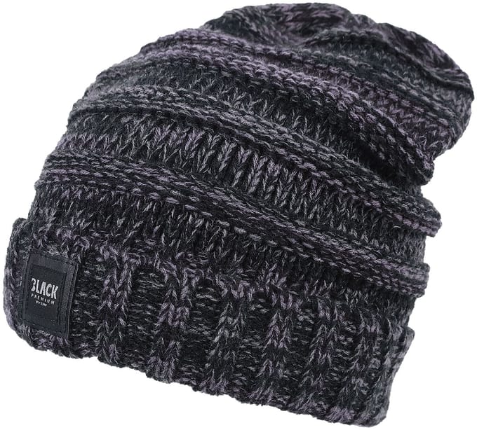Black Premium by EMP Grijze gebreide muts - Heren - one size